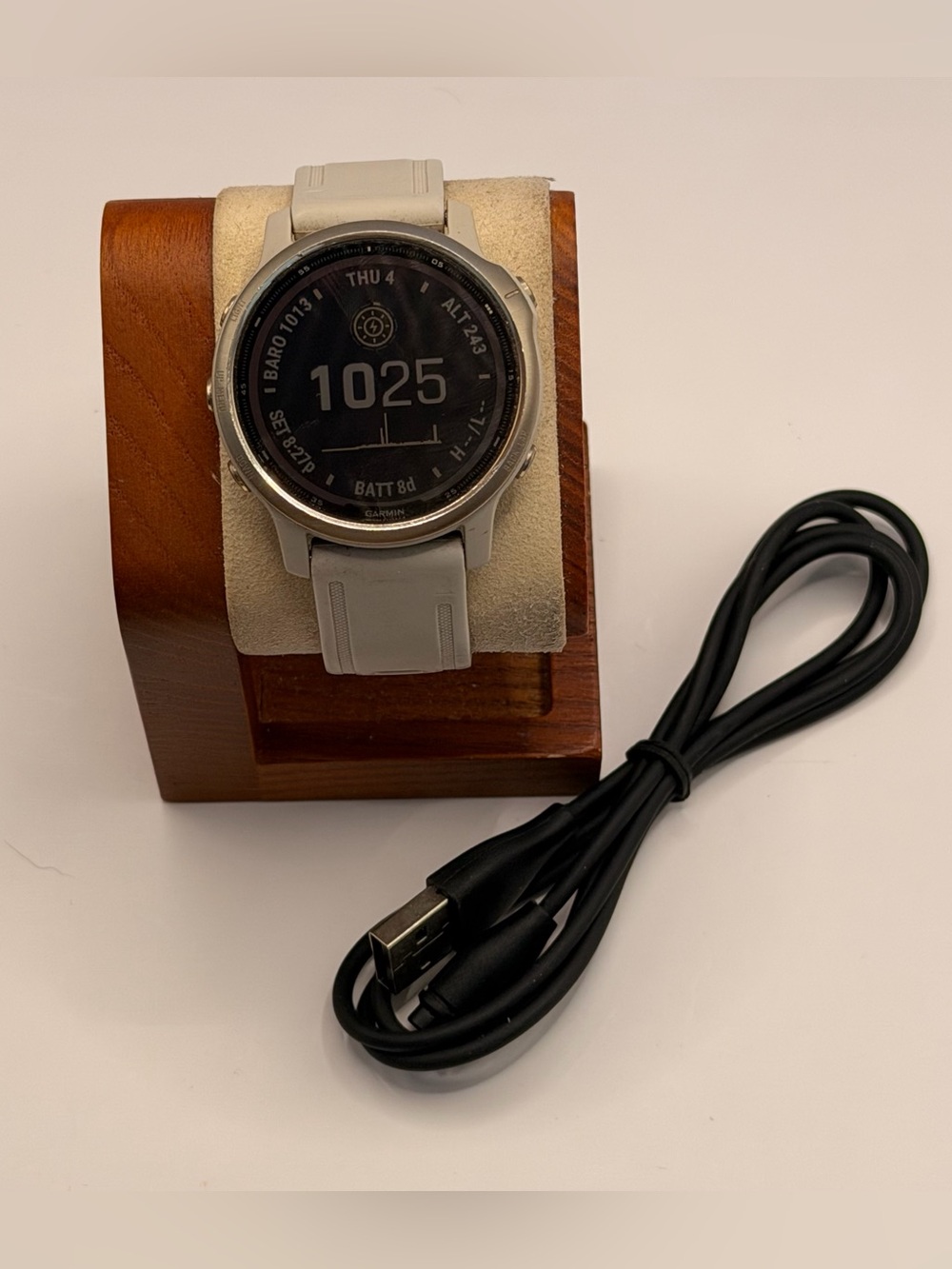 Garmin Fenix 6s Pro Solar, Excellent, Tested, Charger Included, Fitness Tracker